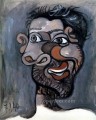 Cabeza de hombre barbudo 1940 Pablo Picasso